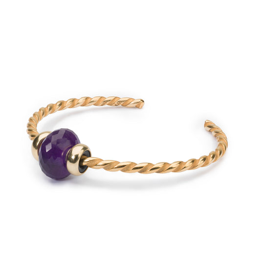 Twisted Gold Plated Bangle - Trollbeads