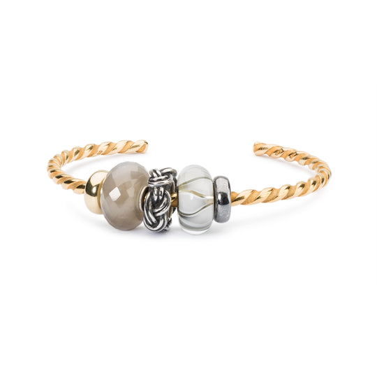 Twisted Gold Plated Bangle - Trollbeads