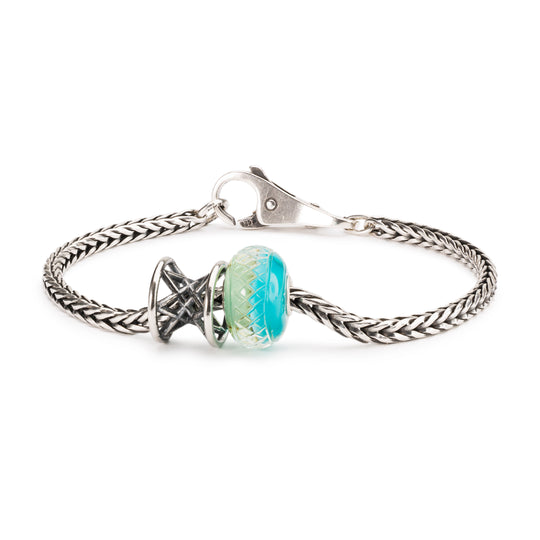 Mint Mesh Bead by Trollbeads. Classic Beads.