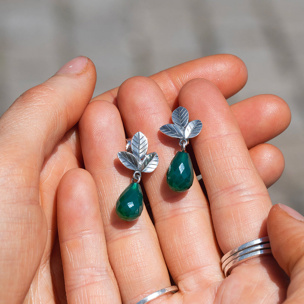 Leaves of Tranquility Studs by Trollbeads. Earring Studs.