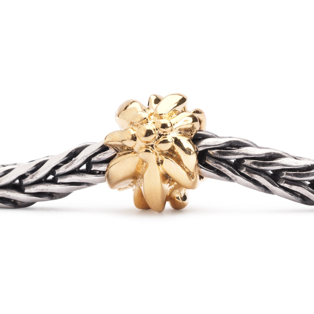 Gold Mountain Flower by Trollbeads. Classic Beads.