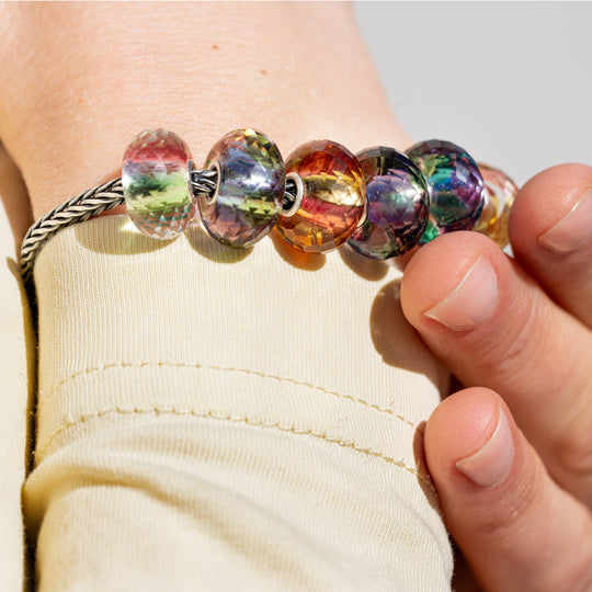 Layers of Past & Present Bead by Trollbeads. Faceted Beads.