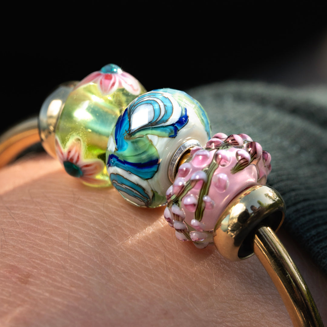 Ocean Oysters Bead by Trollbeads. Faceted Beads.