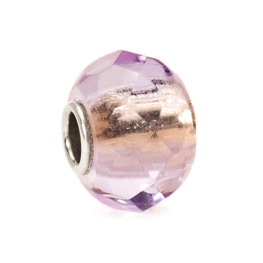 Lavender Prism Bead by Trollbeads. Faceted Beads.