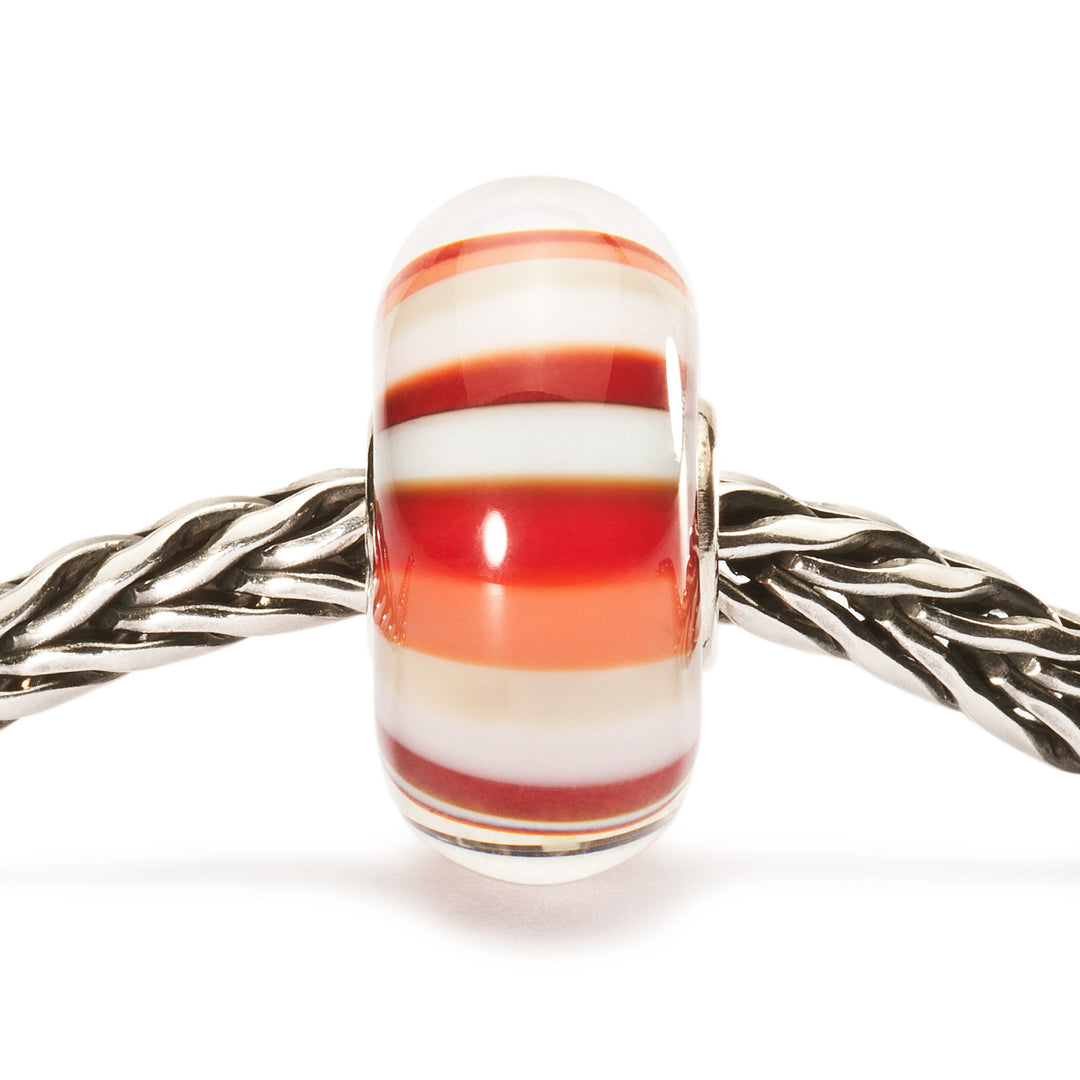 Strawberry Stripes Bead - Trollbeads