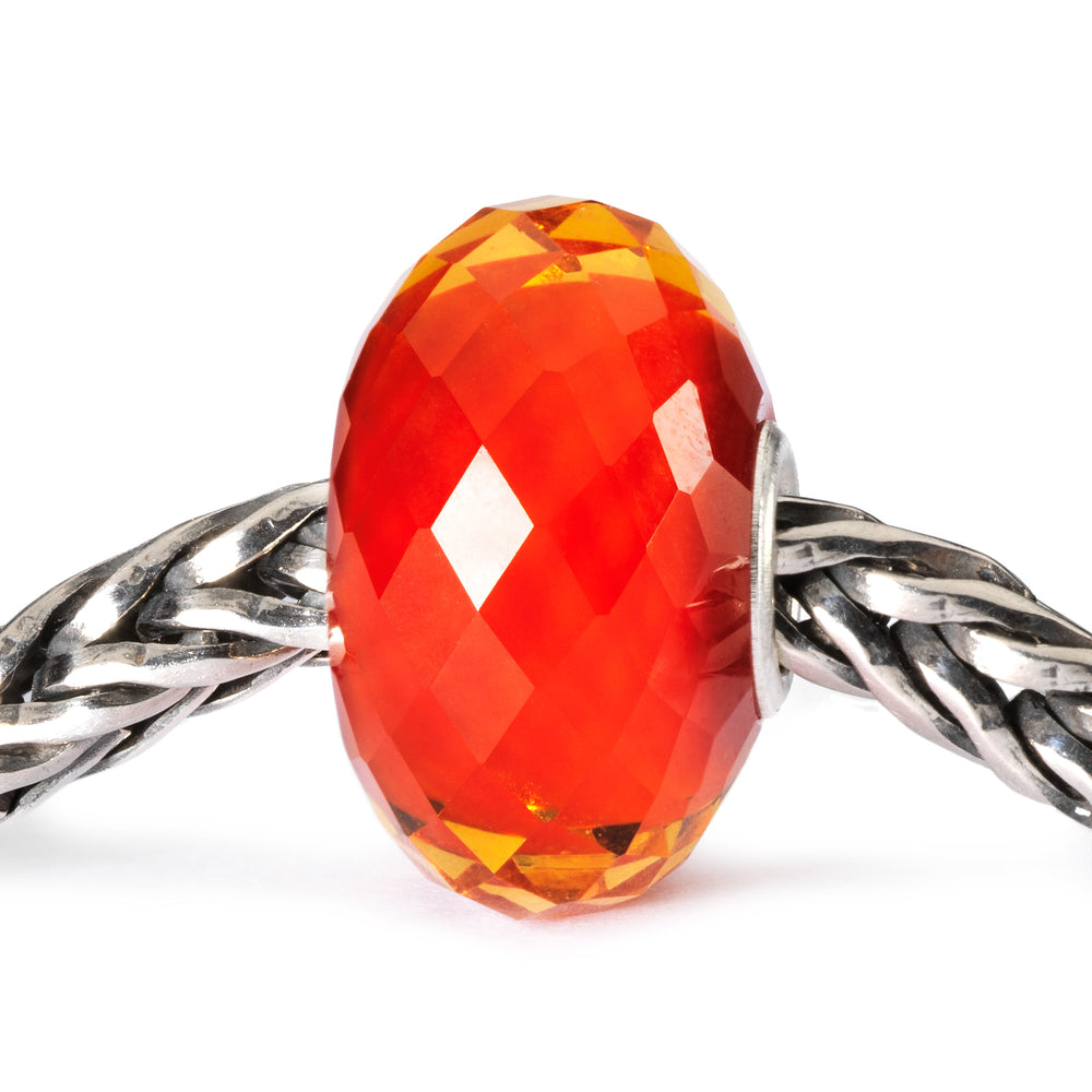 Saffron Facet Bead