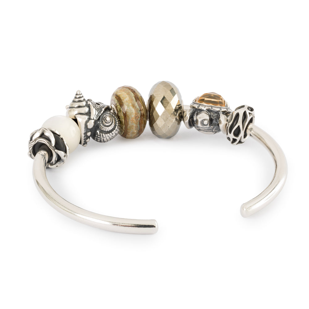 Golden Memories Bead by Trollbeads. Faceted Beads.