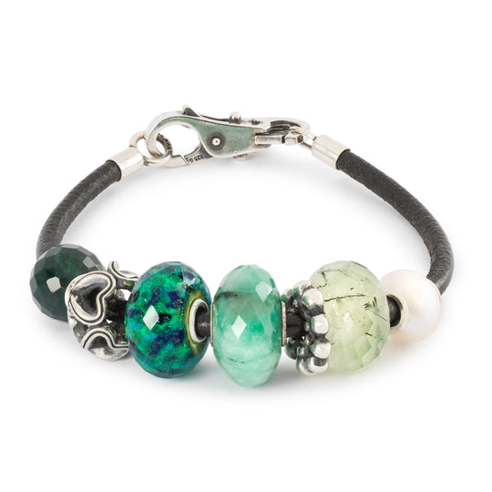 Emerald Moments Bead by Trollbeads. Faceted Beads.