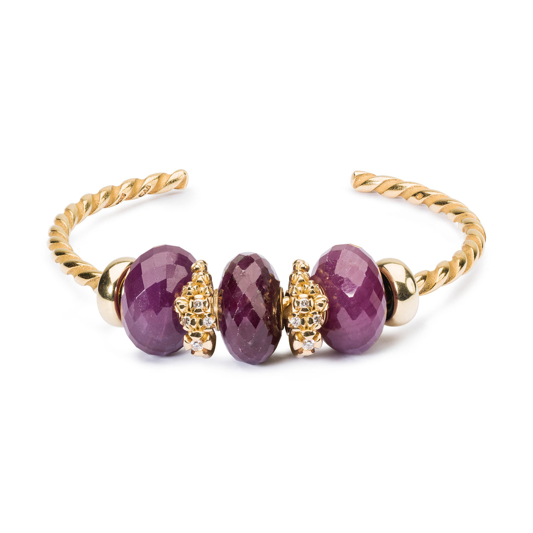 Twisted Gold Plated Bangle - Trollbeads