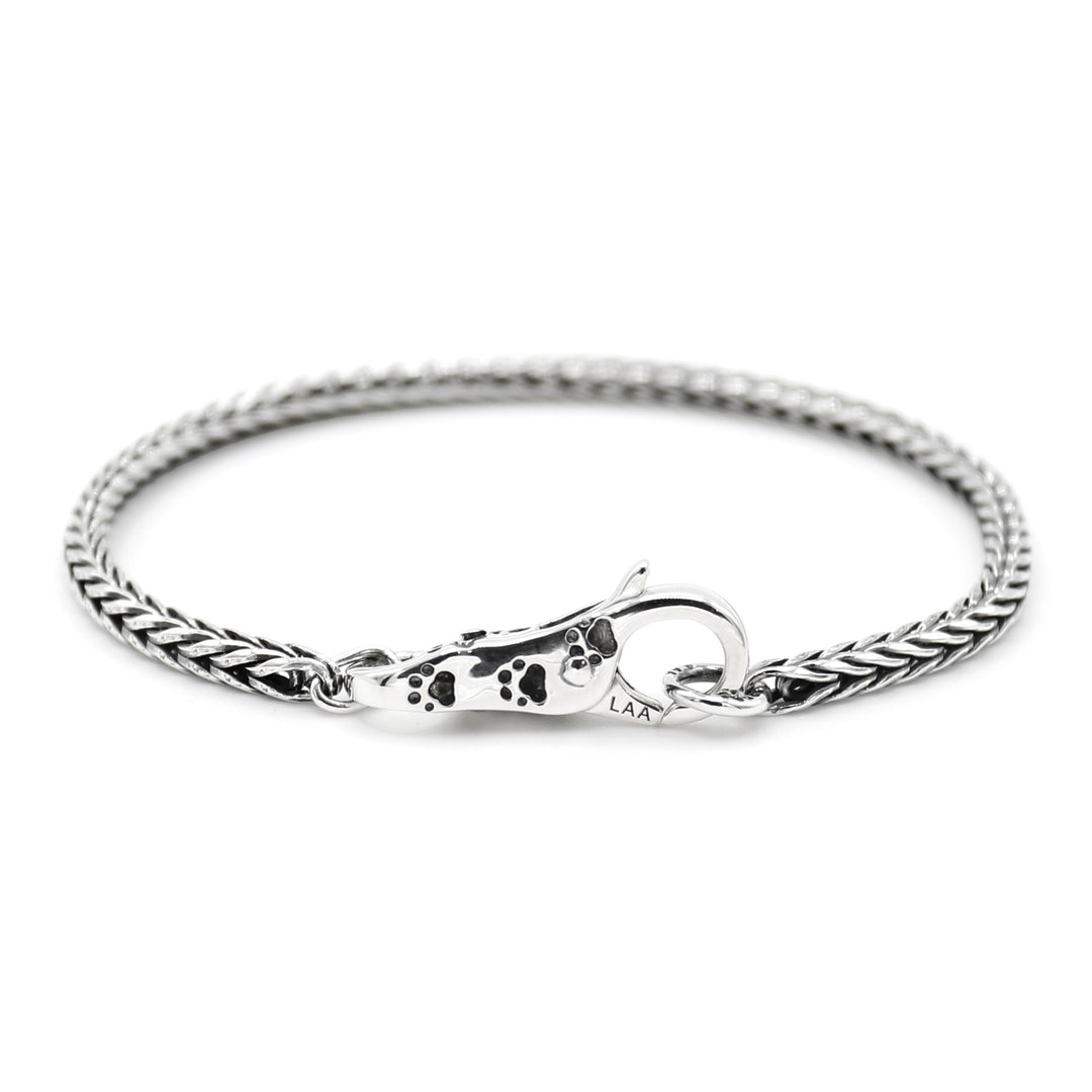 Sterling Silver Bracelet with Never Lost Clasp