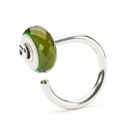 Glimpse of Green Bead by Trollbeads. Faceted Beads.