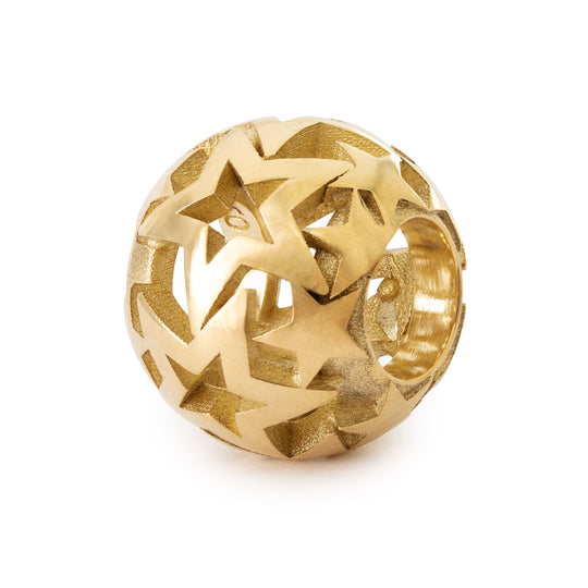 Star Blanket, Gold Bead by Trollbeads. Classic Beads.