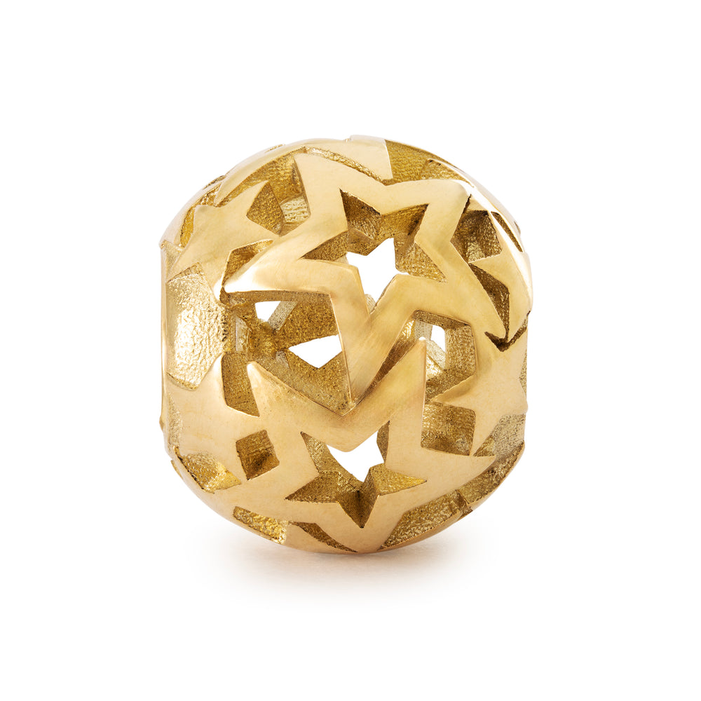 Star Blanket, Gold Bead by Trollbeads. Classic Beads.