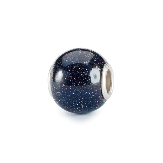 Round Blue Goldstone Bead by Trollbeads. Classic Beads.