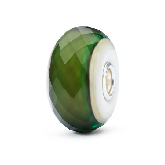 Glimpse of Green Bead by Trollbeads. Faceted Beads.