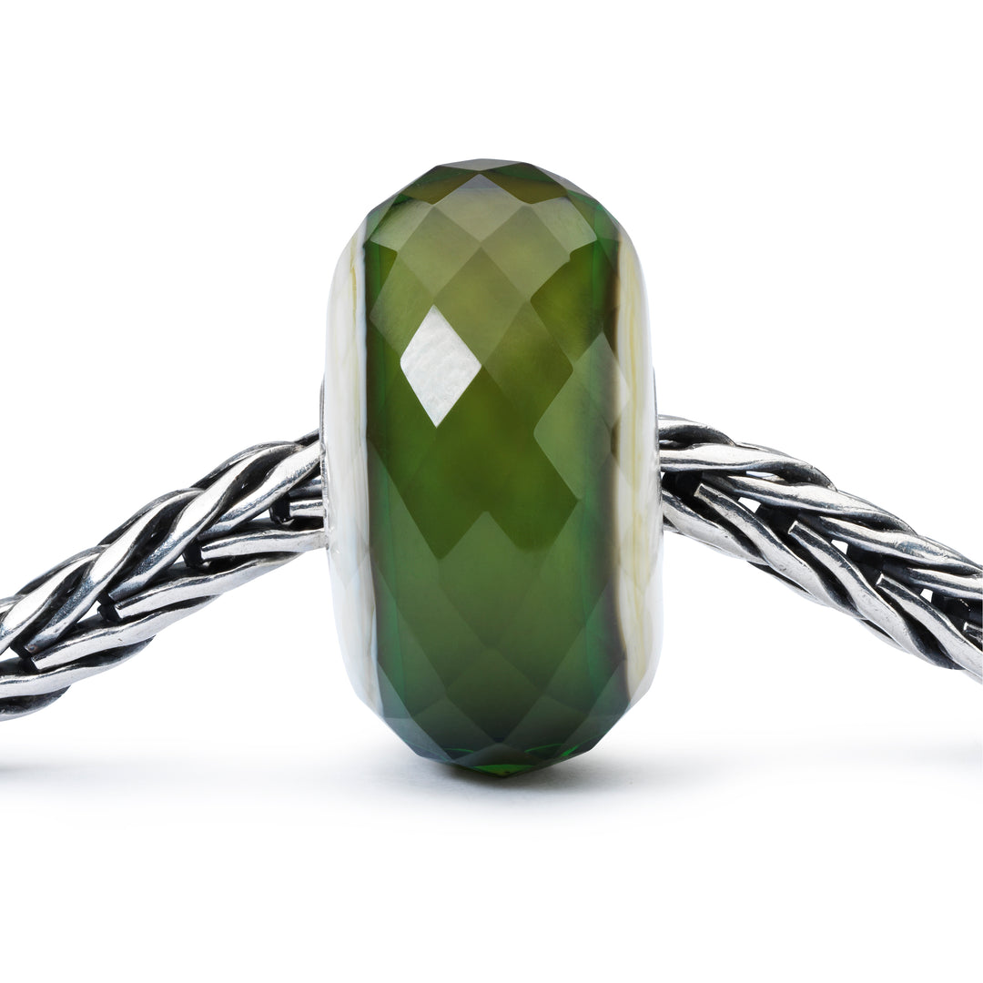 Glimpse of Green Bead by Trollbeads. Faceted Beads.