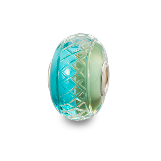 Mint Mesh Bead by Trollbeads. Classic Beads.