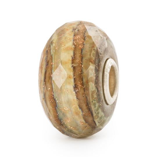 Golden Memories Bead by Trollbeads. Faceted Beads.