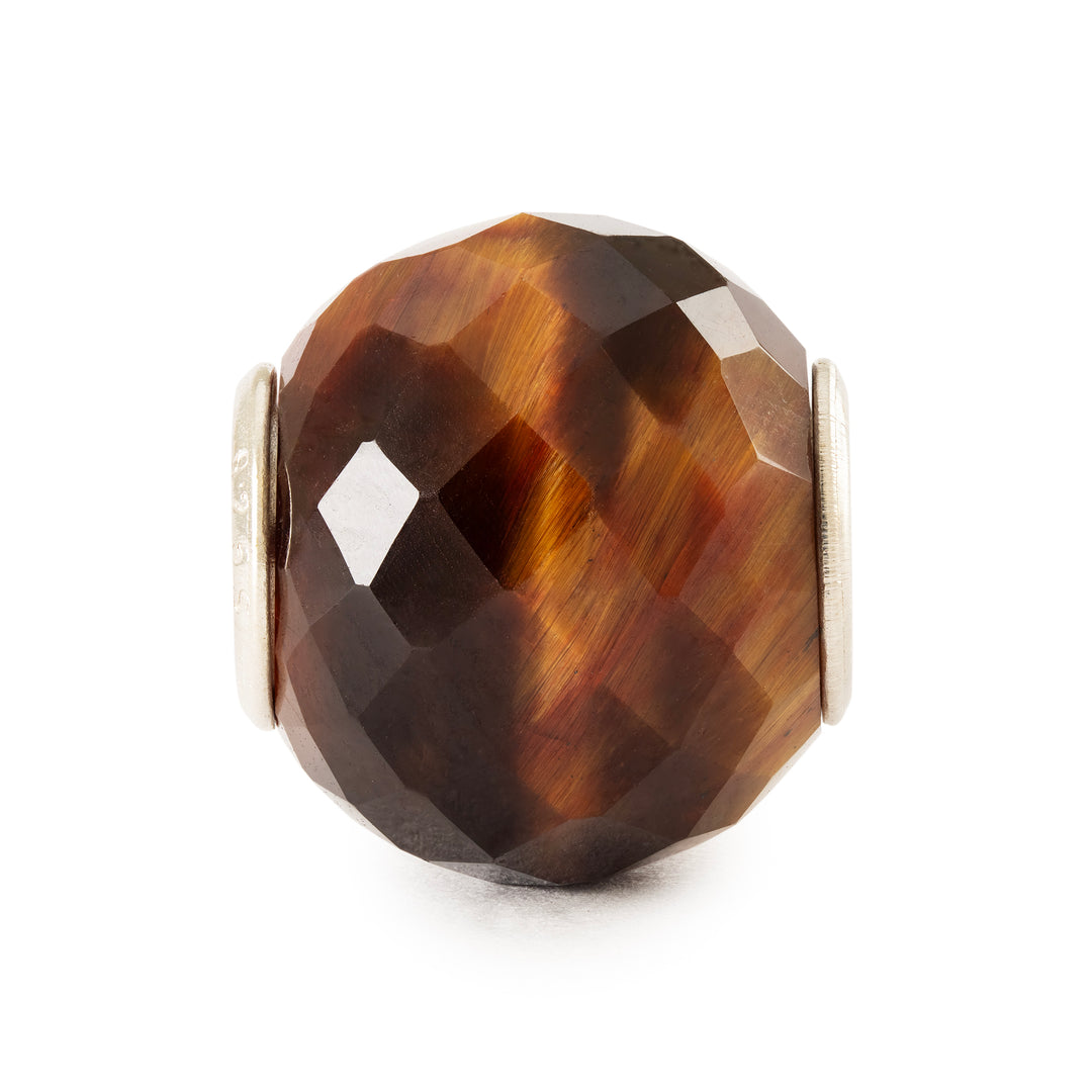 Round Yellow Tiger Eye Facet Bead