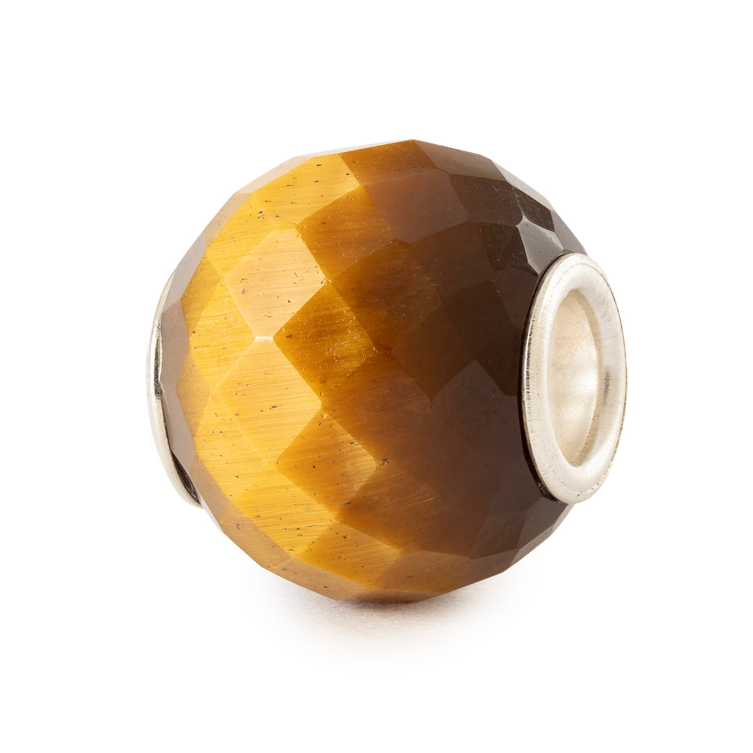 Round Yellow Tiger Eye Facet Bead