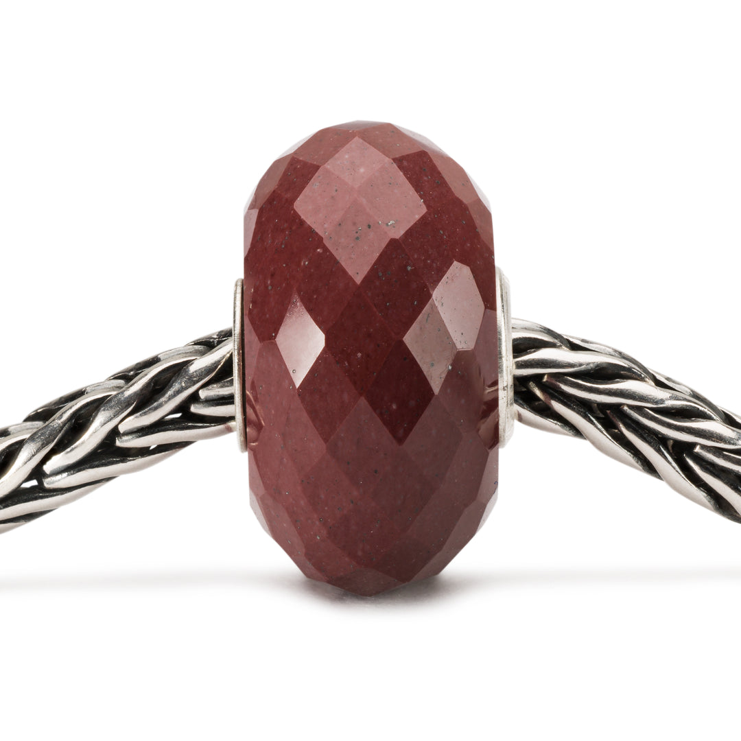 Red Jasper by Trollbeads. Faceted Beads.