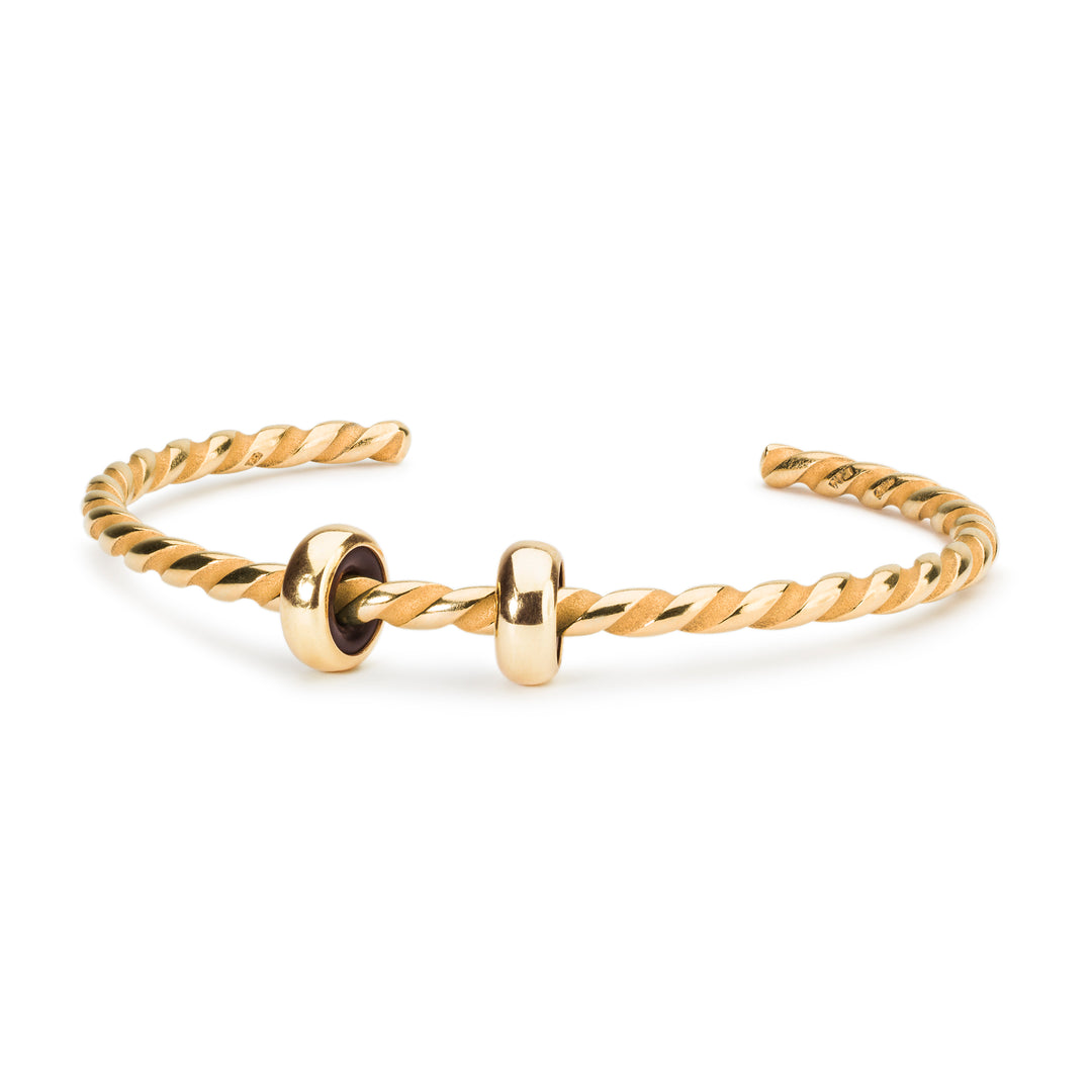 Twisted Gold Plated Bangle - Trollbeads