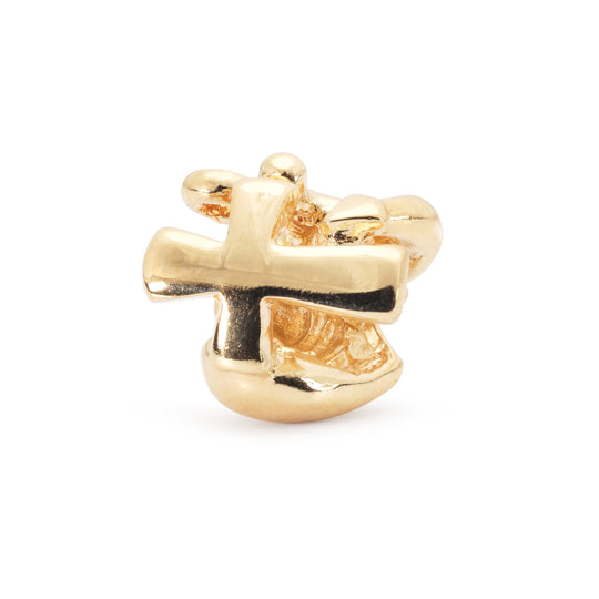 Faith, Hope & Charity, Gold by Trollbeads. Classic Beads.