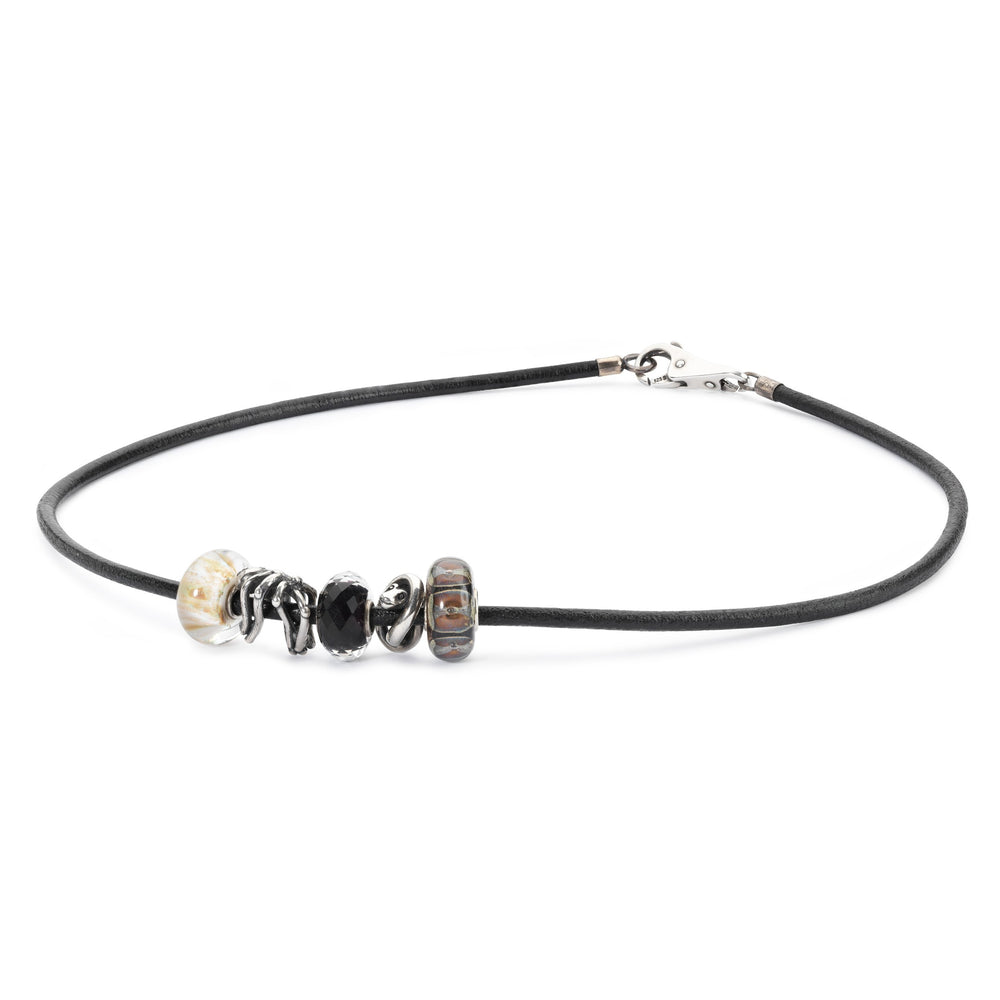 Leather Necklace, Black