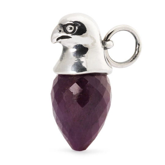 Ruby Falcon Bead by Trollbeads. Tassel Beads.