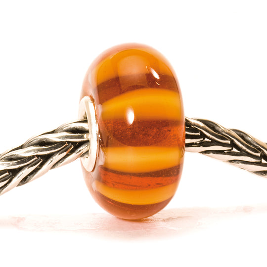 Brown Stripe Bead by Trollbeads. Classic Beads.