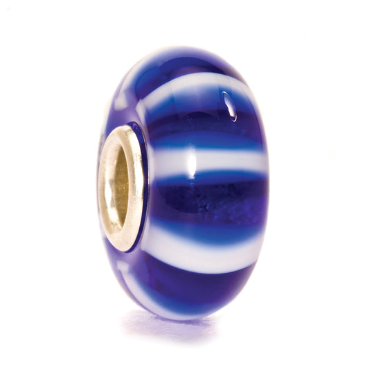 Blue Stripe Bead by Trollbeads. Classic Beads.