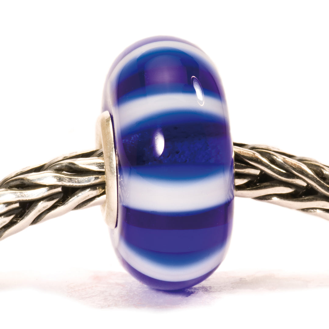 Blue Stripe Bead by Trollbeads. Classic Beads.