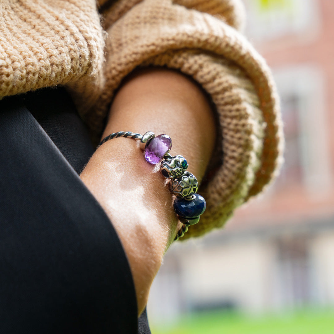 Amethyst by Trollbeads. Faceted Beads.