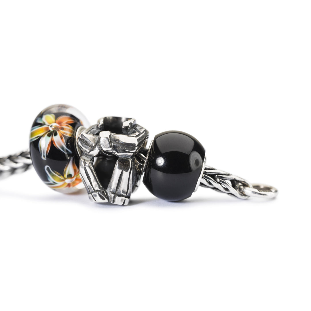 Round Black Onyx by Trollbeads. Classic Beads.