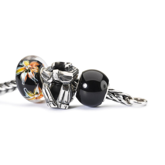 Round Black Onyx by Trollbeads. Classic Beads.