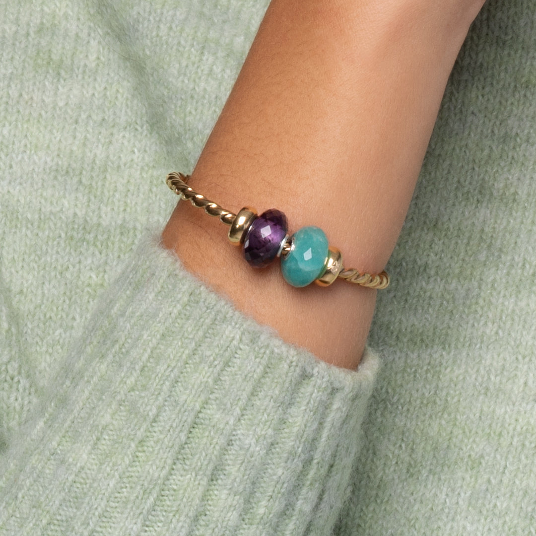 Amethyst by Trollbeads. Faceted Beads.