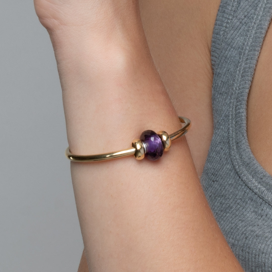 Amethyst by Trollbeads. Faceted Beads.