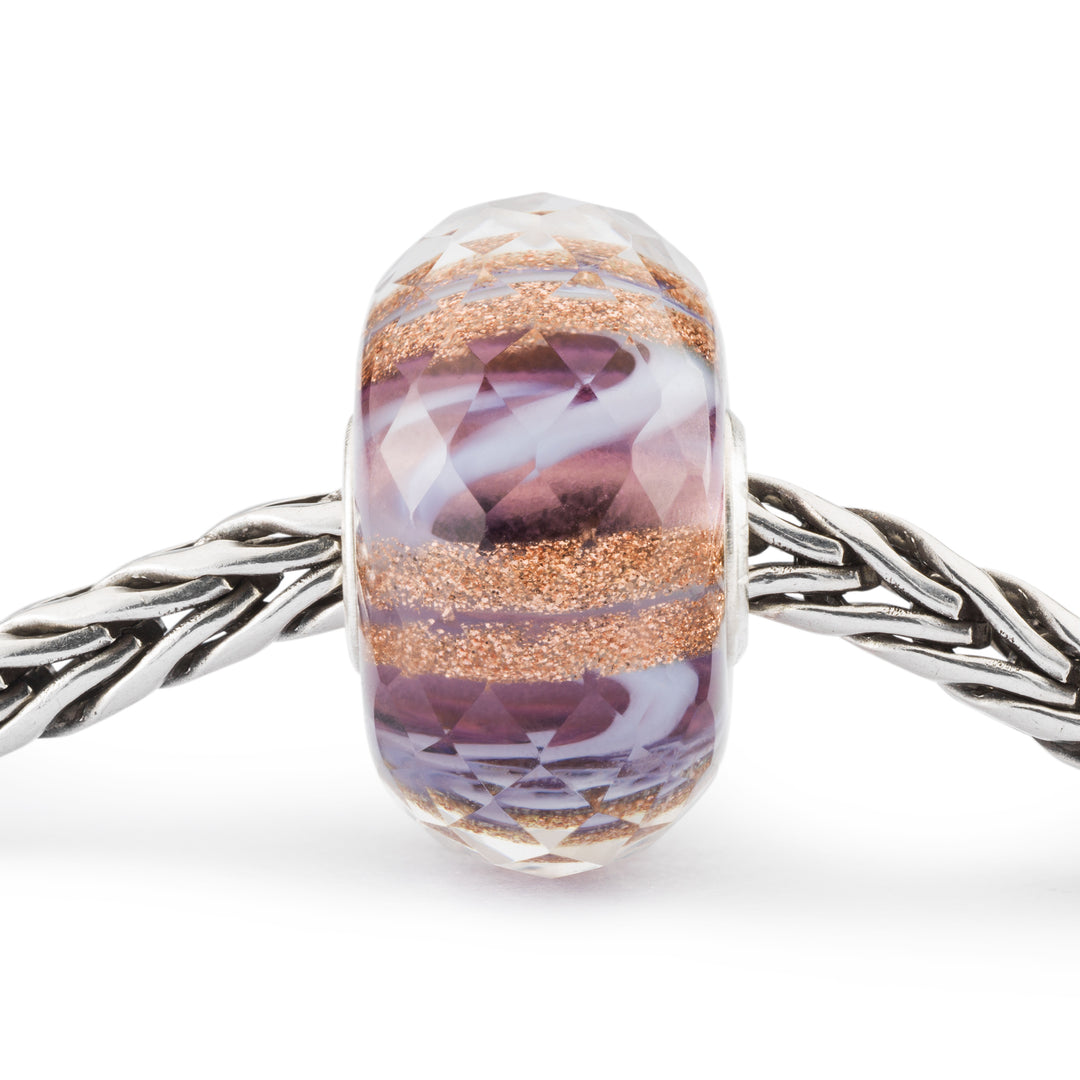 Violet Melody Bead by Trollbeads. Faceted Beads.