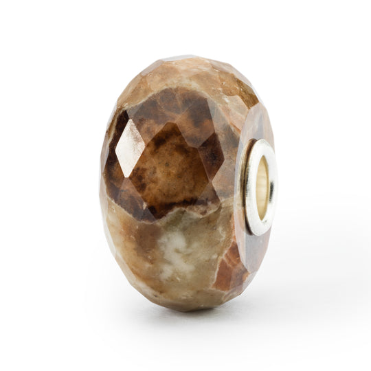 Garnet Feldspar Bead by Trollbeads. Faceted Beads.