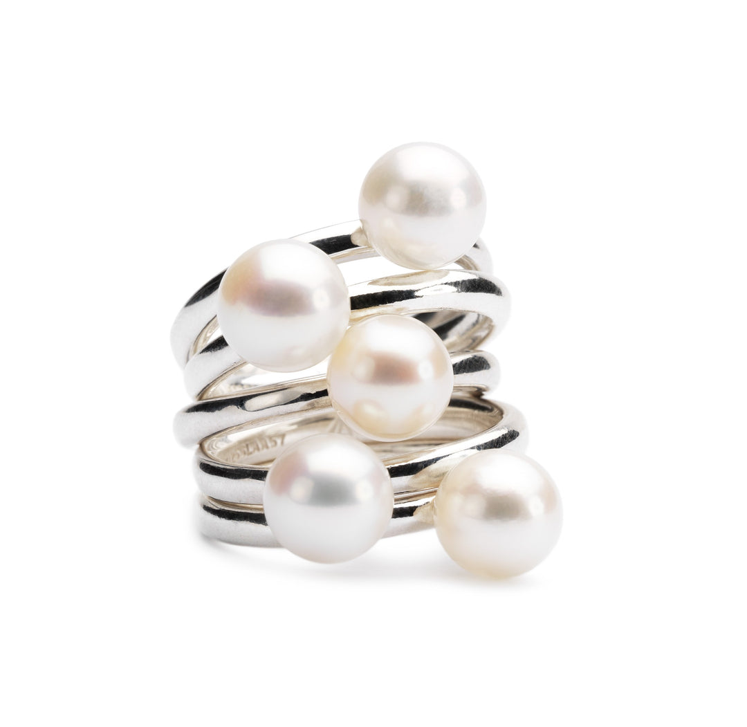 Grey Pearl Ring by Trollbeads. Ring.