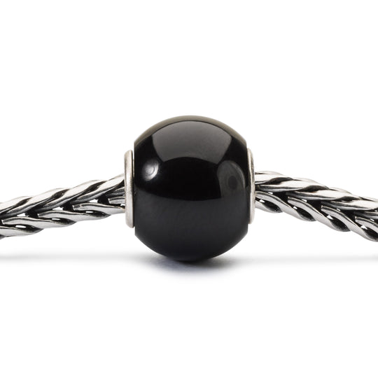 Round Black Onyx by Trollbeads. Classic Beads.