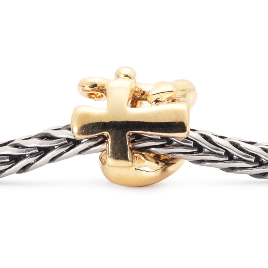 Faith, Hope & Charity, Gold by Trollbeads. Classic Beads.